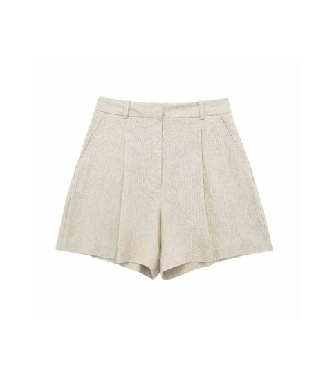 Linen Blend Shorts