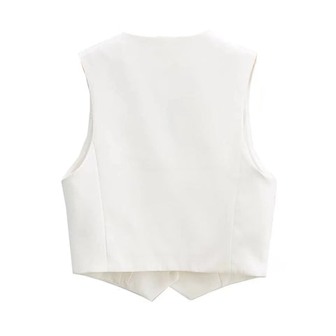 Tailored Cropped Vest