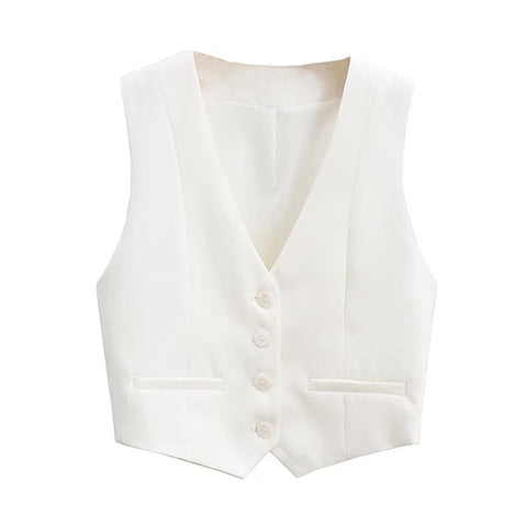 Tailored Cropped Vest